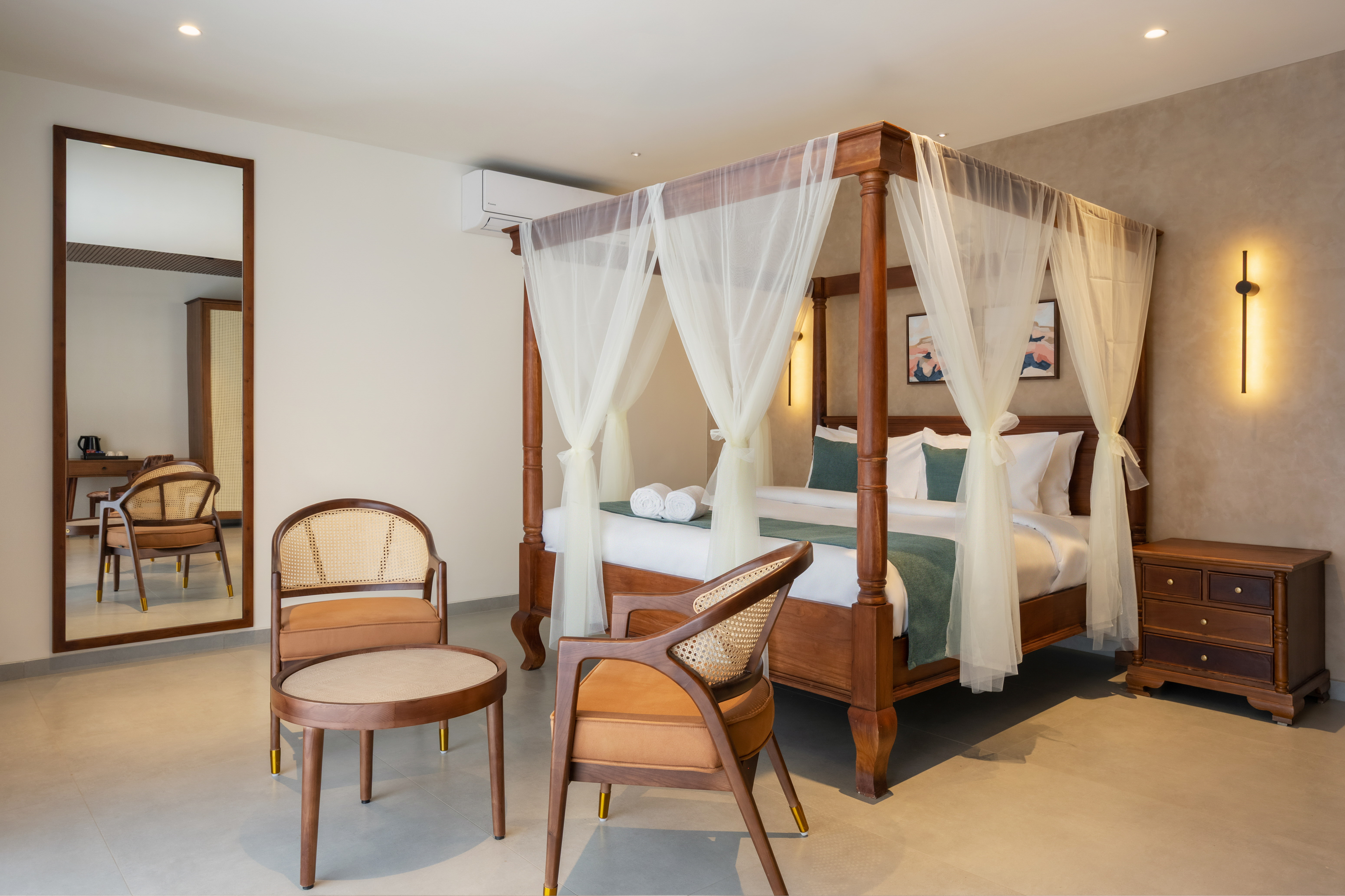 In-room dining at Olive Woods Munnar