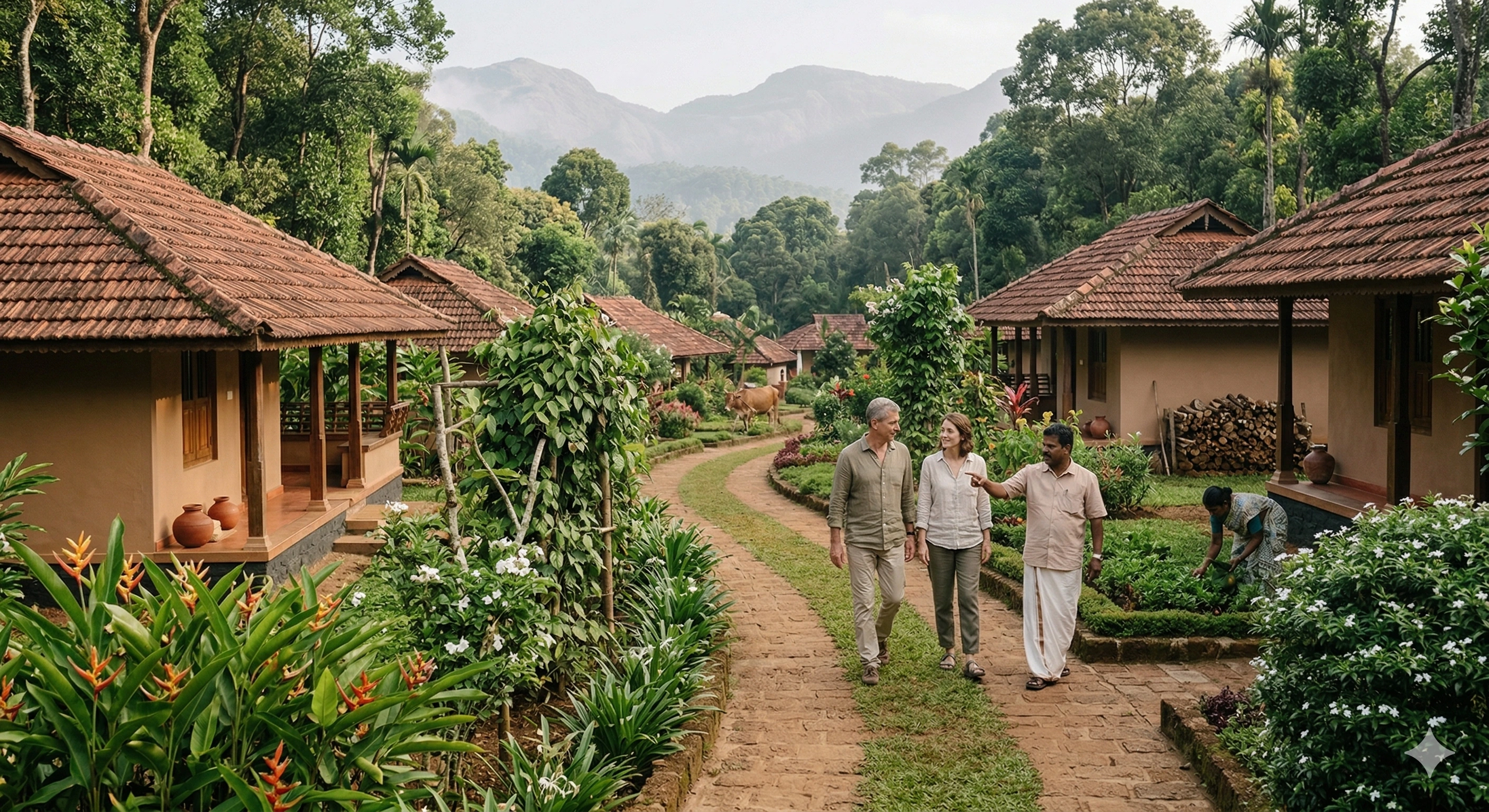 Village Walk near Olive Woods Munnar
